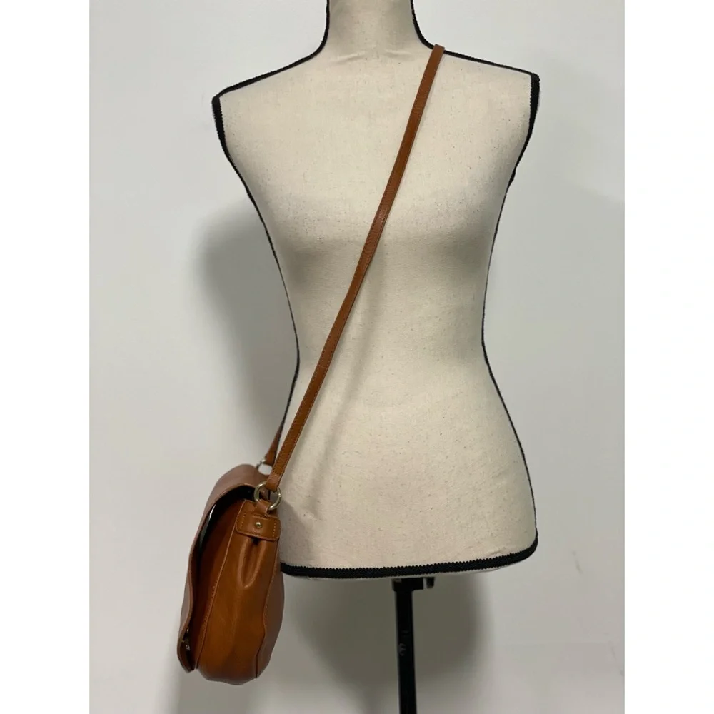 INC International Concepts Faux Leather Satchel Brown